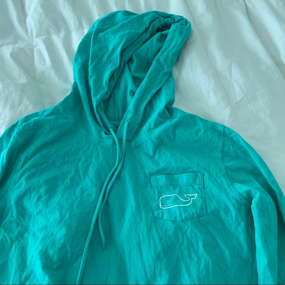 Teal vineyard vines longsleeve shirt.